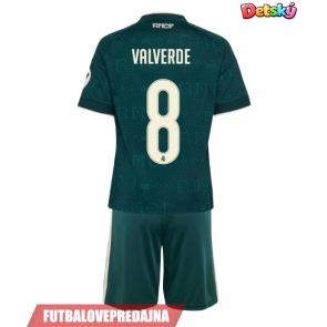 Lacne Dětský Futbalové dres Real Madrid Federico Valverde #8 2026-27 Krátky Rukáv - Preč (+ trenírky)